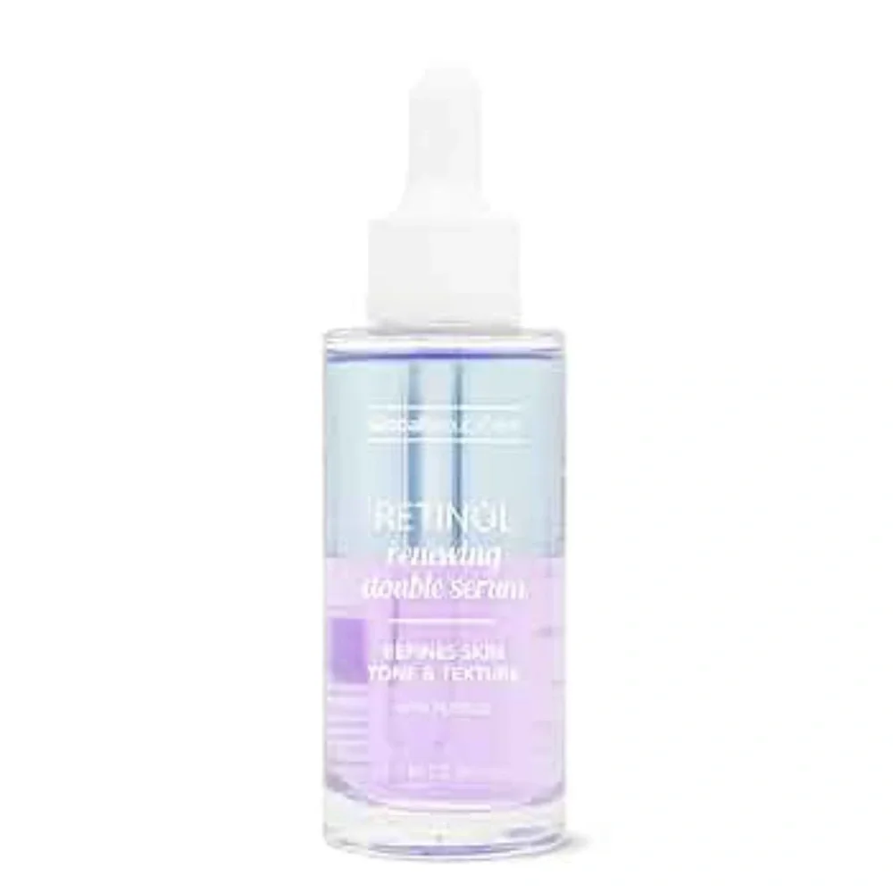Global Beauty Care Retinol Renewing Double Serum with Peptides, 1.7 fl oz 50 ML